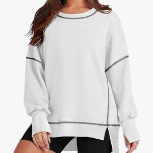 Amazon RUBZOOF Womens Casual Crewneck Oversized Sweatshirt NWOT